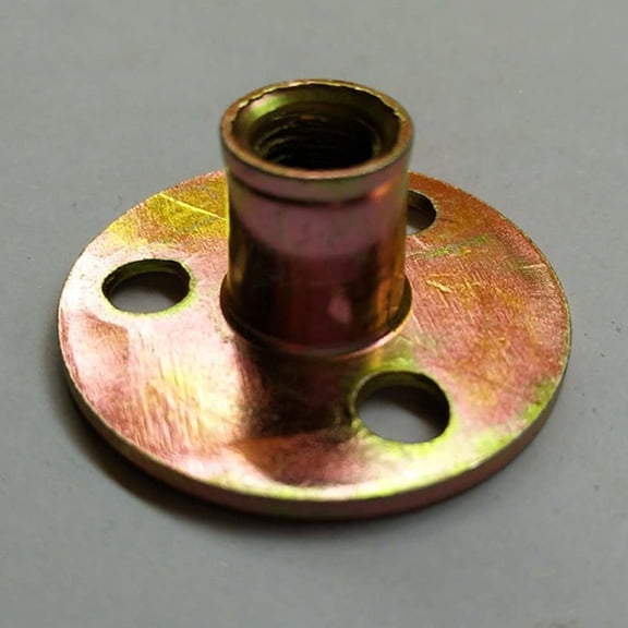 GETAJGHSD Rivet Nut Metal 10Pcs Golden for Homeowners in Furniture Connection Screws