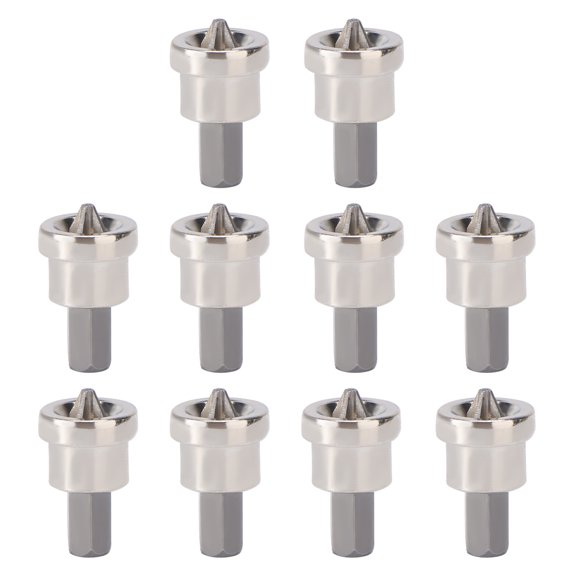 GETAJGHSD 10pcs Drywall Dimple Bit PH2 Hex Drywall Tool Steel Depth Stop Design for Construction Tasks