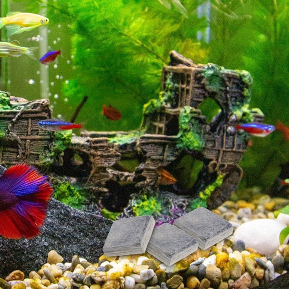 GETAJGHSD 10Pcs Natural Rock Aquarium Decor Stones for Unique Fish Tank Landscaping and Turtle Tank Decoration