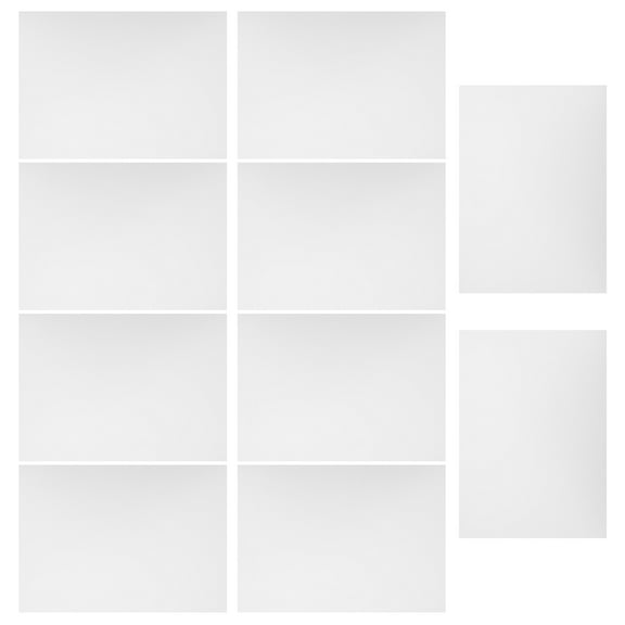 GETAJGHSD 10Pcs White PVC Sheets Sturdy Frosted Plastic Film for Home Decor Card Making and Frame Inserts
