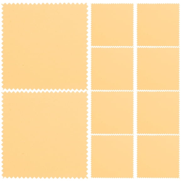 GETAJGHSD 10Pcs Yellow Car Polishing Towels Buffing Cloths for Waxing and Scratch Removal