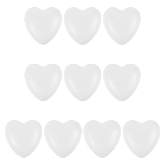 GETAJGHSD 10Pcs White Heart Balls for Painting and DIY Crafting Occasions