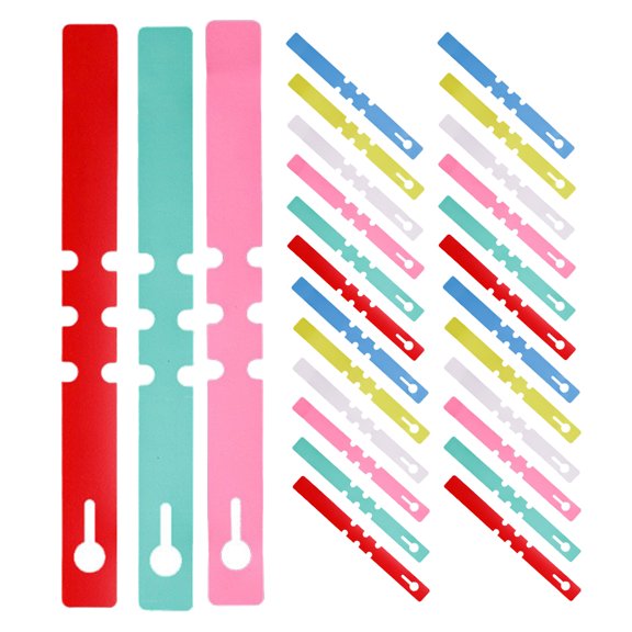 GETAJGHSD 120pcs Adjustable Diameter PVC Plant Labels Assorted Color for Flower Pot Tags