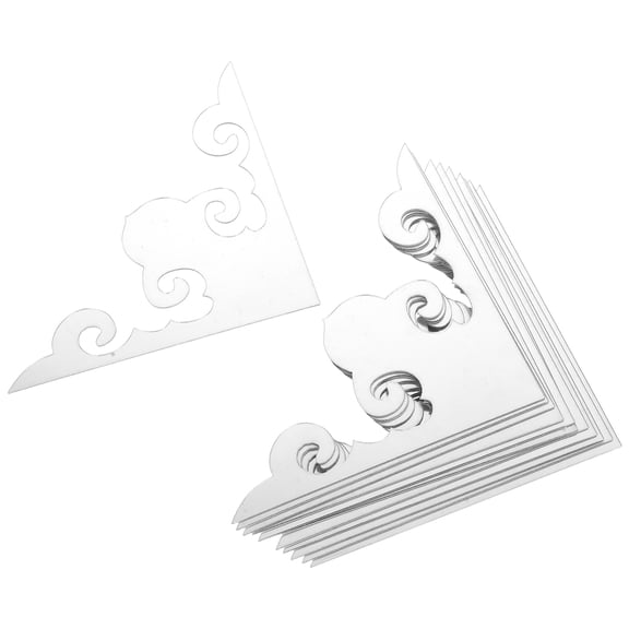 GETAJGHSD 12Pcs Acrylic Mirror Corner Decals Self Adhesive for Home Wall Decoration