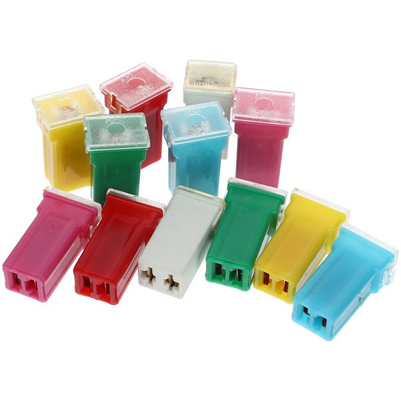 GETAJGHSD 12Pcs Auto Fuses Assortment Kit Plastic Assorted Color Prevent Overload Vehicle Owners