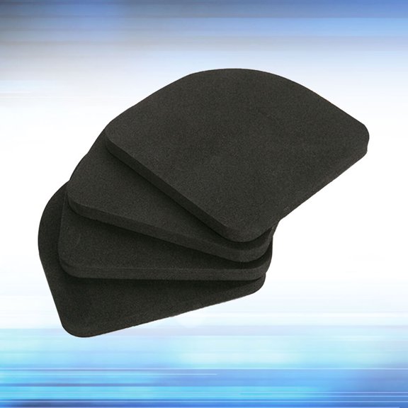 GETAJGHSD 12Pcs Black Anti Vibration Isolation Pads Shock Cushion EVA Oil Resistance for Smooth Surface Use