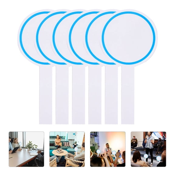 GETAJGHSD 12Pcs Blue Handheld Scoreboard for Games Single Side Dry Erase Paddle Board for DIY Use