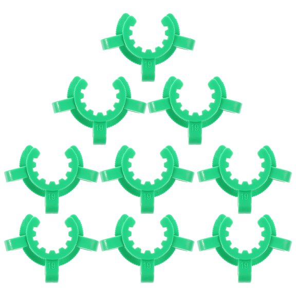 GETAJGHSD 12Pcs Corrosion Resistant Plastic Keck Clamps for Secure Conical Interface in Laboratory Use