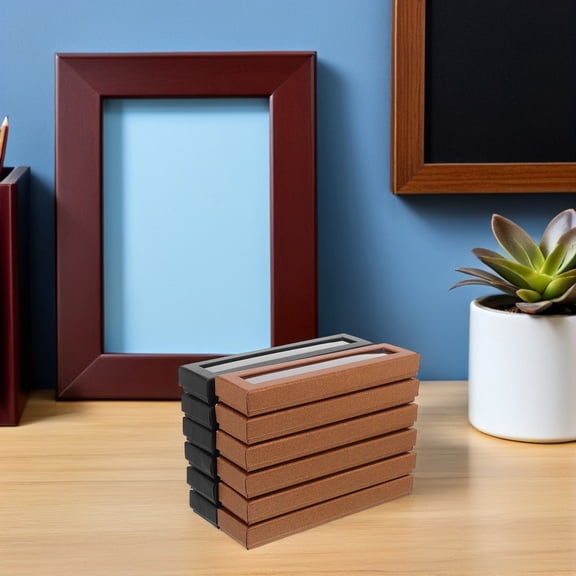 GETAJGHSD 12Pcs Cardboard Pen Display Organizer Box with Transparent Window Assorted Colors