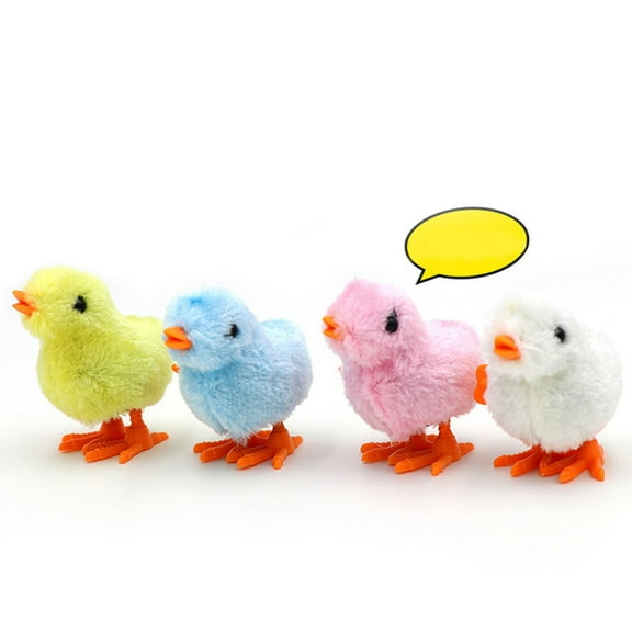 GETAJGHSD Cute Design Wind Up Chickens Plush 12Pcs 3.5In