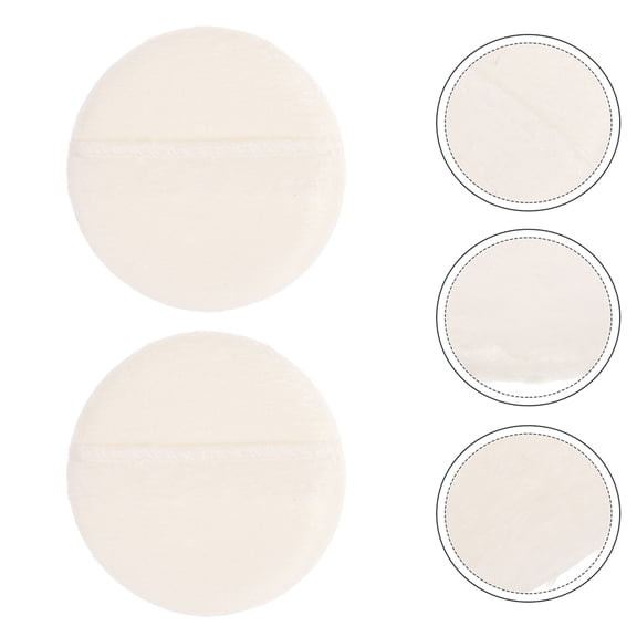 GETAJGHSD Fluffy Body Powder Puff Beige 15Pcs