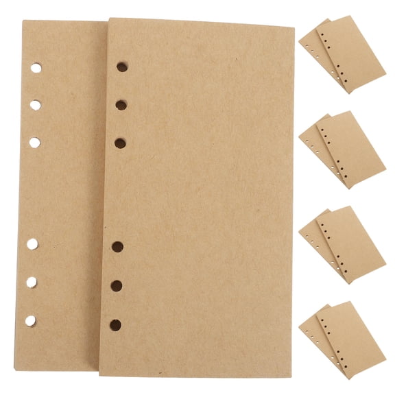 GETAJGHSD 160Pcs Notebook Filler Paper Vintage Kraft Unlined Binder Refills