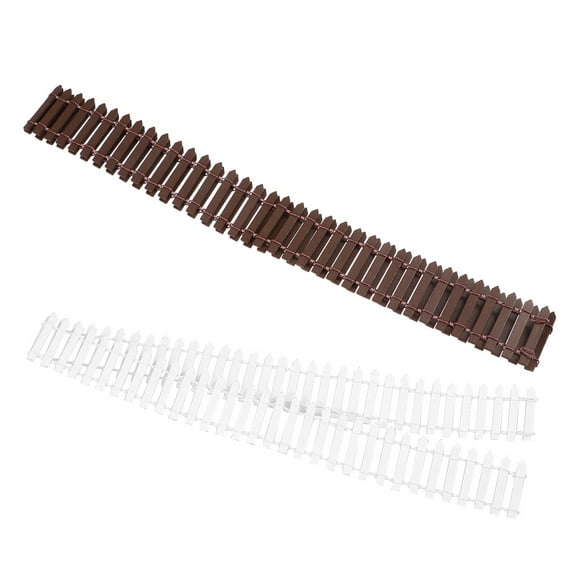 GETAJGHSD Decorative Fences Coffee Bamboo 2Pcs 35.4x1.97x0.39in