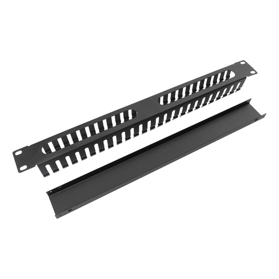 GETAJGHSD 1-Pack Black Metal Cable Organizer Rack, Rectangular Shape Wire Management for Home and Office Use