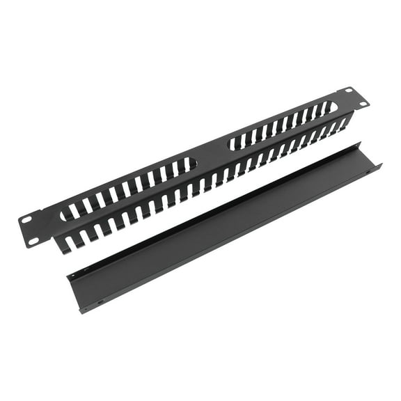 GETAJGHSD 1-Pack Black Metal Cable Organizer Rack, Rectangular Shape Wire Management for Home and Office Use
