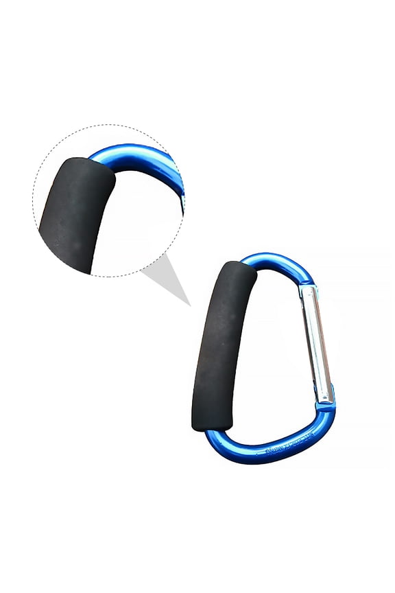 1Pcs Key Chain Carabiner Clip Assorted Color Comfortable Grip D Shaped for Outdoor Gear