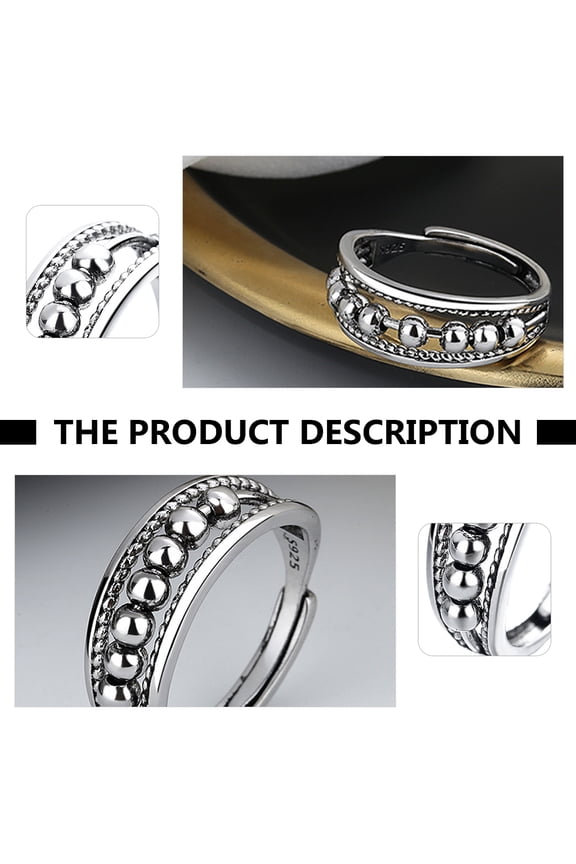 Creative Ring Copper Round Dot Pattern 1Pcs