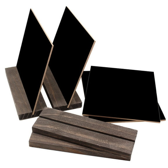 GETAJGHSD Table Chalk Board Sign Black Wood 1Pcs