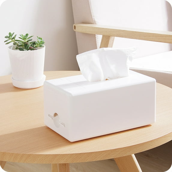 GETAJGHSD 1Pack Multifunction Plastic Tissue Box With Rectangular Shape For Tabletop Accessory