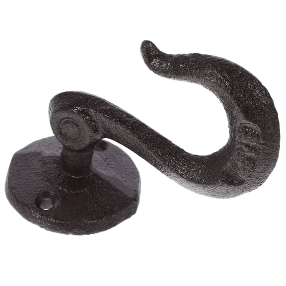 GETAJGHSD 1-Pack Black Wall Mounted Storage Hooks Curved Design for Projects, Organizer, 10.2 x 7.9 x 5.1 Inches