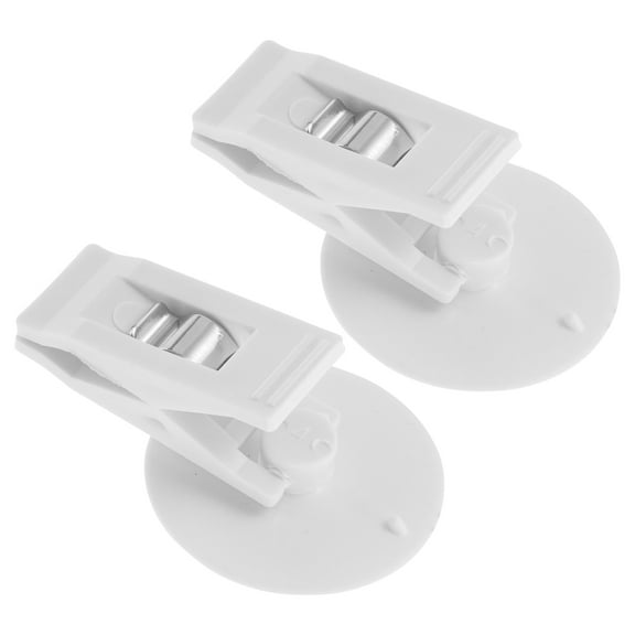 GETAJGHSD 1Pair Car Mounted Clip White PVC and ABS Memo Windscreen Holder for Cards and Tickets