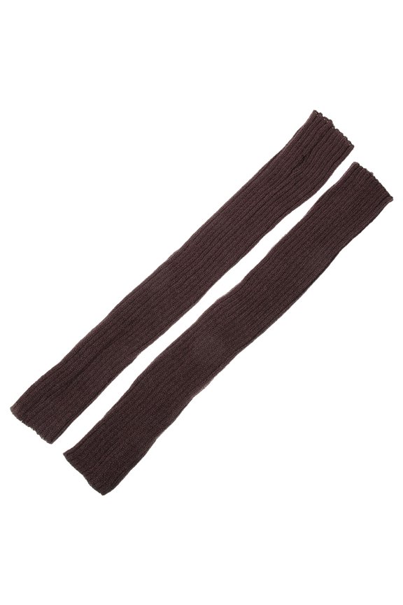 1Pair Cotton Knitted Forearm Sleeves Winter Forearm Cover Khaki for Outdoor Sports