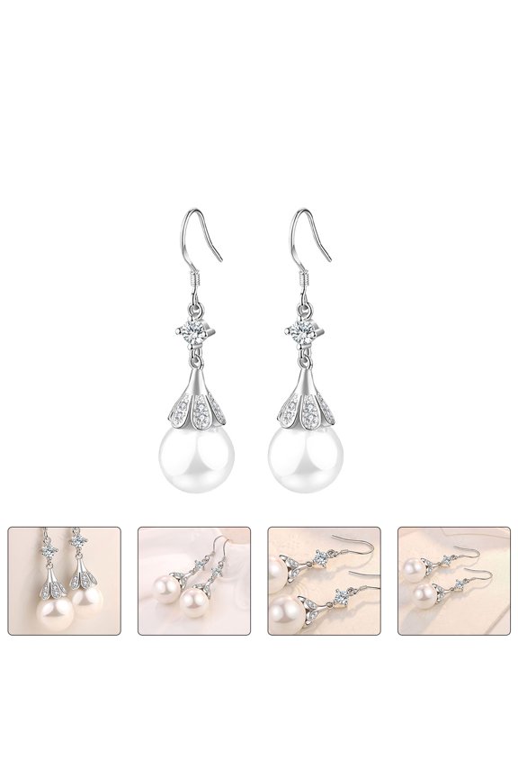 Ear Drops For Women Artificial Gems 1 Pair