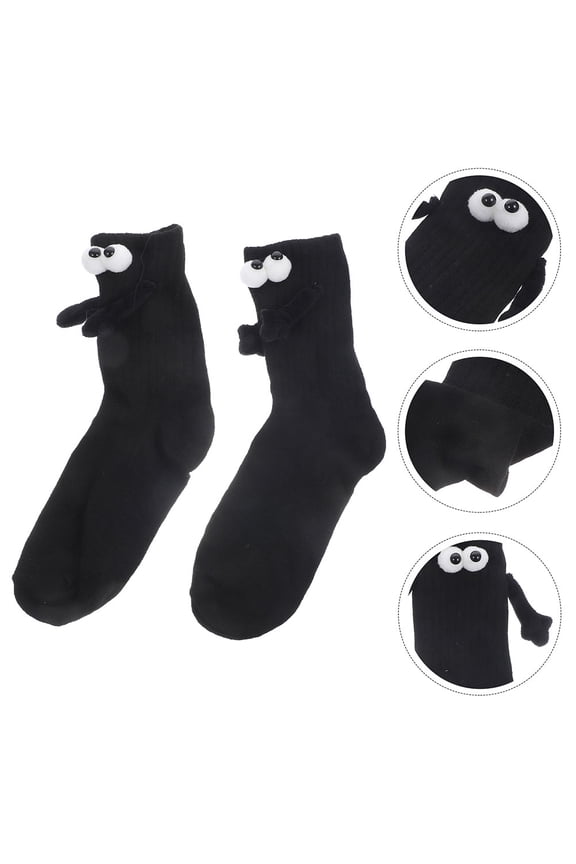 magnetic funny socks Hand Holding Socks Cotton 1 Pair