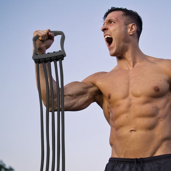 GETAJGHSD 1Pc Black Dual-Purpose Chest Expander Arm Pulling Resistant Band for Sports