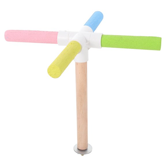 GETAJGHSD 1Pc Parrot Wood Perch with Easy Installation for Balanced Bird Exercise