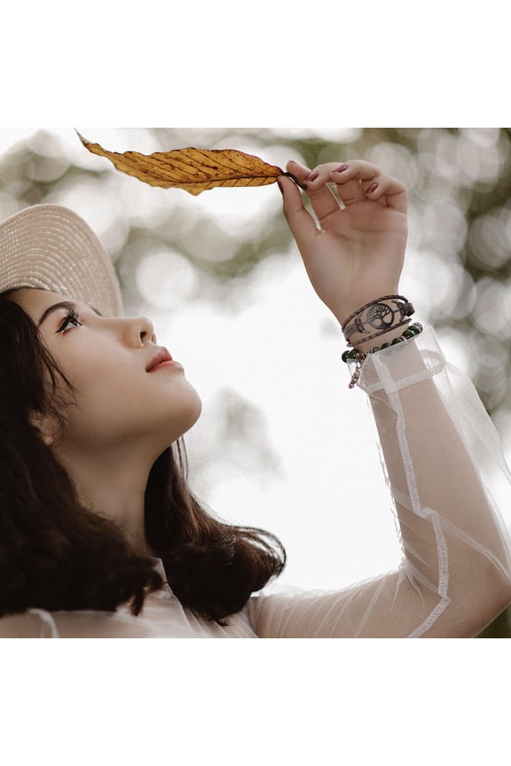 1Pack Cuff Bracelet Brown Artificial Easy to Wear Unisex Christmas Theme