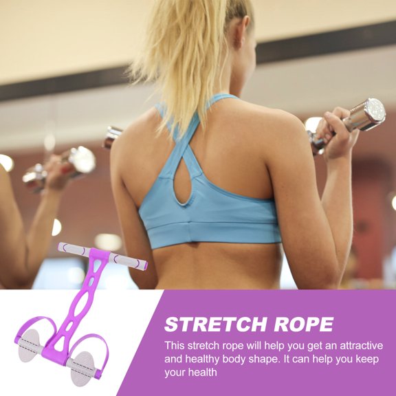 GETAJGHSD 1Pc Fitness Pull Rope for Biceps Triceps and Abdomen Workout with Pedal Design