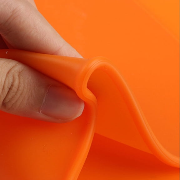 GETAJGHSD 1Pc Flexible Orange Silicone Mat for Light Curing 3D Printer Anti Slip Photosensitive