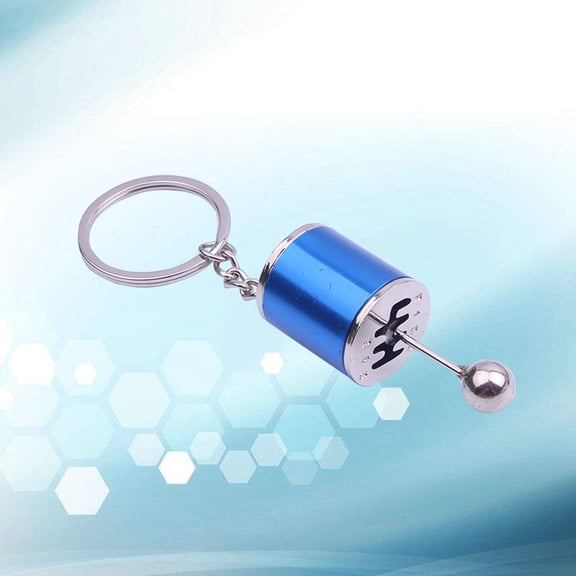 GETAJGHSD 1Pc Metal Keyring Men Car Keychain For Car Keys Blue Black Silver Gold 5.4x2.1x2Cm