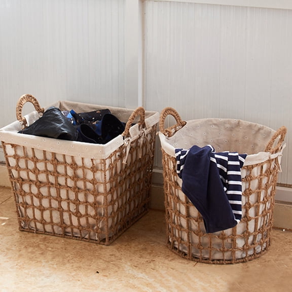 GETAJGHSD 1Pc Practical Multi Color Laundry Storage Box with Handles for Home Organization