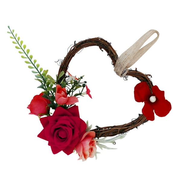 GETAJGHSD 1Pc Simulated Rose Heart Gar European Style Wedding Hanging Ornament