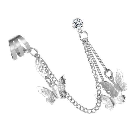 GETAJGHSD 1Pc Stylish Tassel Earring Ear Clip Easy Match All-Match Ear Decor for Casual Wear