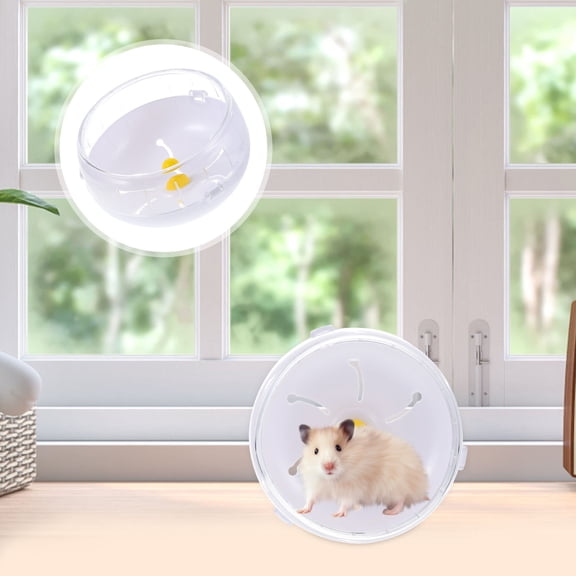 GETAJGHSD 1Pc White Plastic Hamster Exercise Wheel with Non Slip Bite Resistant Surface for Small Pets