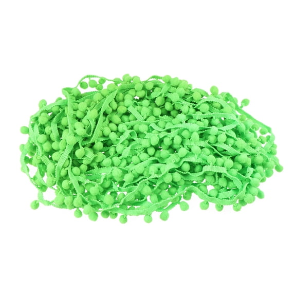GETAJGHSD 1Pcs 9m Green Chinlon Round Lace Trim for Sewing Crafts DIY Projects and Home Decorations