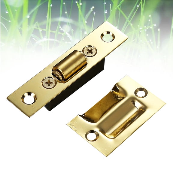 GETAJGHSD Adjustable Stainless Steel Door Latch with Push to Open Mechanism, Closet Catch Hardware, 1 Piece