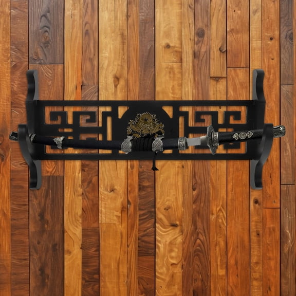 GETAJGHSD Wooden Wall Mount Vertical Display Stand Holder Rack 1 Set for Collectors and Decor