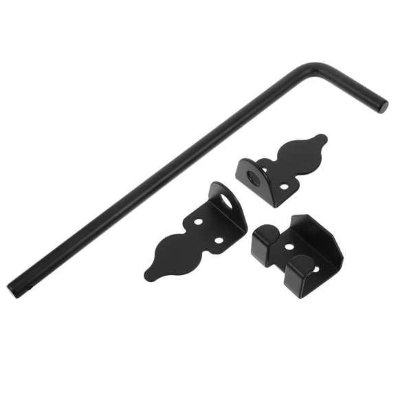 GETAJGHSD 1Pcs Gate Cane Bolt For Wooden Gates Made Of Black Securing Gates And Ground Anchoring