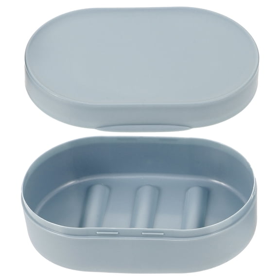 GETAJGHSD 1Pcs Oval Soap Dish Travel Plastic Waterproof for Home Users Kitchen