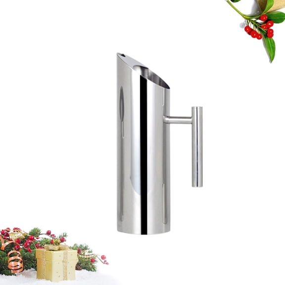 GETAJGHSD 1Pcs Stainless Water Pitcher Silver Round Ice Separation For Home Use