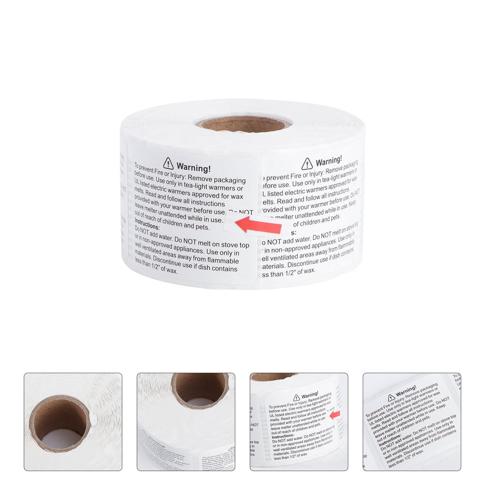Label 3028 GETAJGHSD 1Roll Wax Melt Warning Stickers for Candle Usage Multi Color ...