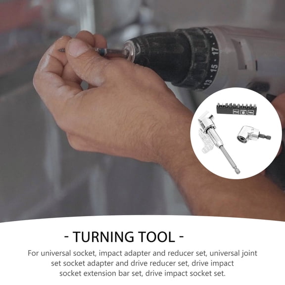 GETAJGHSD socket adapter Drill Adapter Alloy Steel for Professionals in Tight Space Work 1 Set