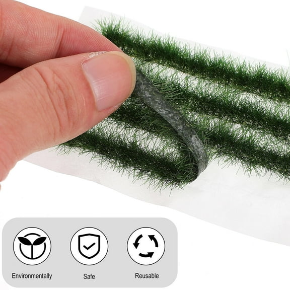 GETAJGHSD Artificial Grass for Miniatures Set 3.5in