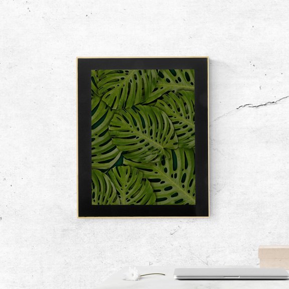 GETAJGHSD 1Set Black Art Picture Matting Frame for Wall Display and Craft Project Use