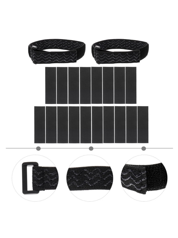 1Set Black Adjustable Knee-High Boots Fix Strap Waterproof Durable Boots Accessory