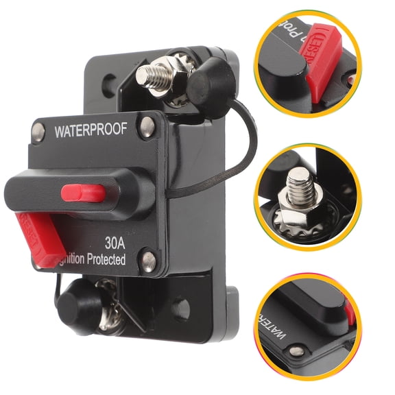 GETAJGHSD 1 Set Zinc Alloy Fuse Plug Black for Auto Vehicle Electrical Installation